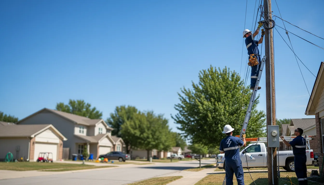 Residential electrician providing installation services in Telford, PA
